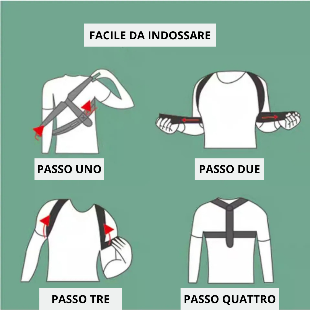 Fascia Posturale Professionale per Schiena e Spalle