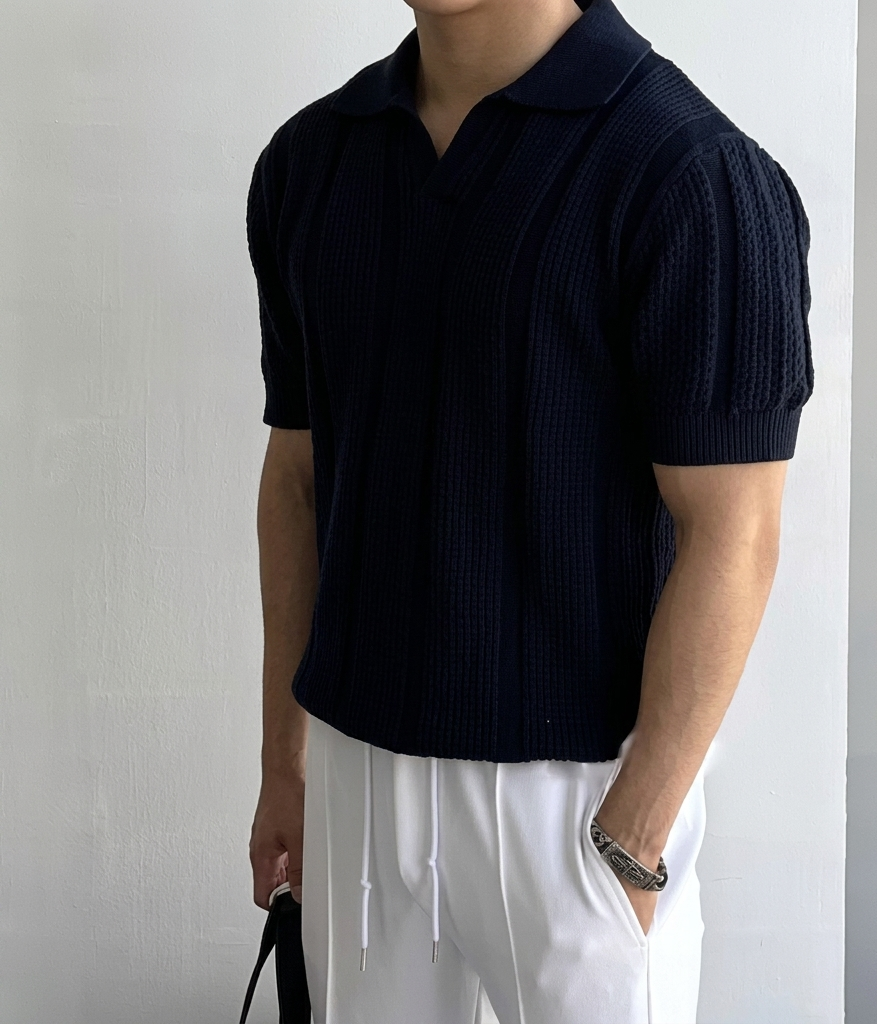 Casual Uomo Maglia Polo Slim Fit