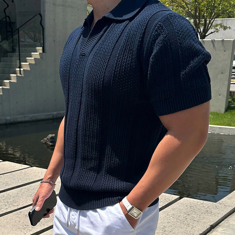 Casual Uomo Maglia Polo Slim Fit